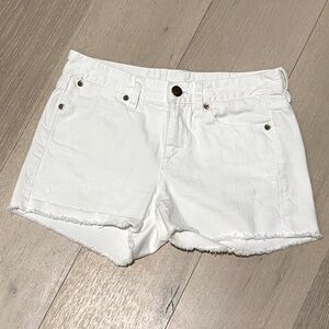 J. Crew White Denim Shorts